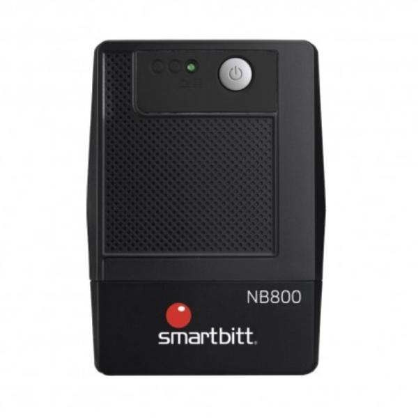 SMARTBITT SBNB800 800VA 420W UPS LINEA INTERACTIVA 120VAC 6 TOMAS NEGRO
