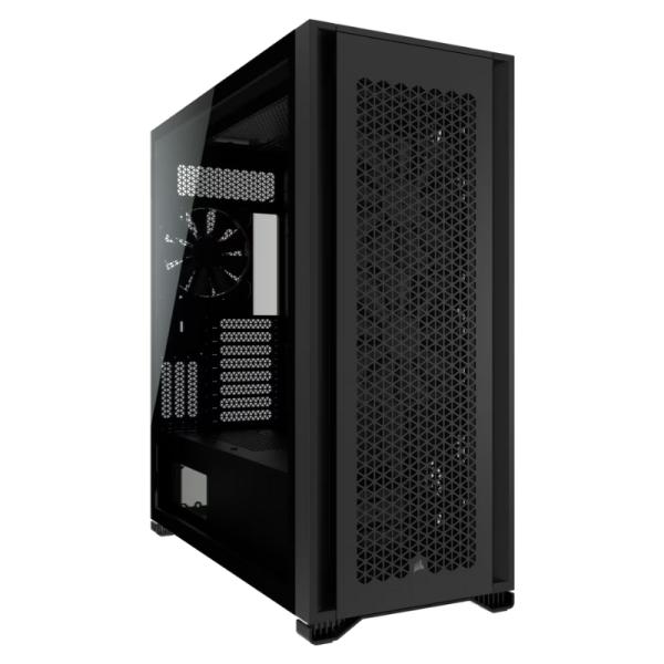 CASE GAMING CORSAIR 7000D AIRFLOW FULL TOWER VENTILADORES 3 DE 140MM CON VIDRIO LATERAL Y MALLA FRONTAL CC-9011218-WW NEGRO
