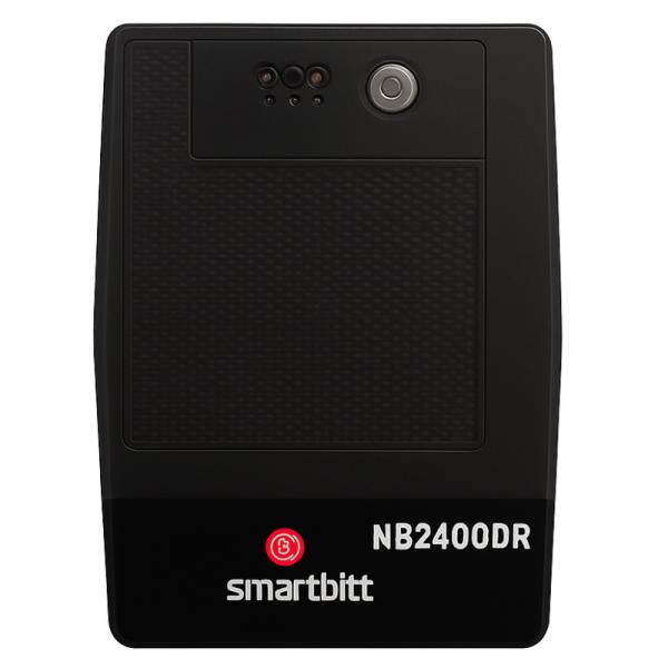 UPS SMARTBITT SBNB2400DR 2400VA 1200W UPS LINEA INTERACTIVA 120VAC AVR USB 8 TOMAS NEGRO