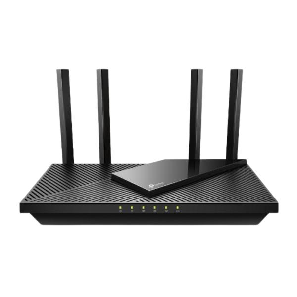 ROUTER TP LINK ARCHER AX55 2.4 GHZ 5 GHZ AX3000 WI FI 6 GIGABIT PUERTOS LAN / WAN / USB NEGRO
