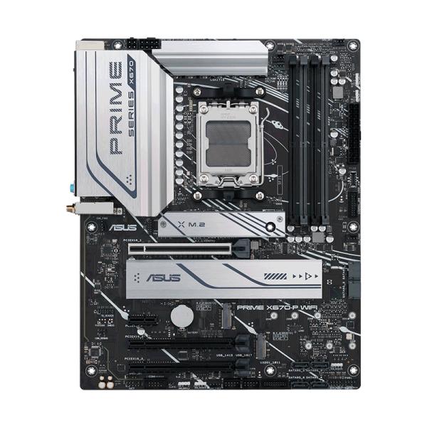 TARJETA MADRE ASUS PRIME X670-P WIFI AM5 ATX DDR5 NEGRO / BLANCO