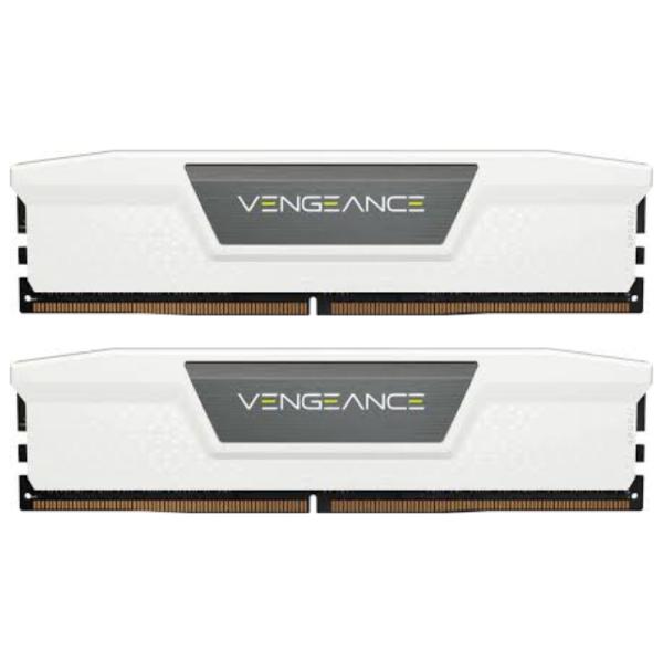 MEMORIA RAM PC 32GB CORSAIR VENGEANCE CMK32GX5M2B5200C40W DDR5 5200 MHZ CL40 1.25 V BLANCO DIMM 288 PINES BLANCO