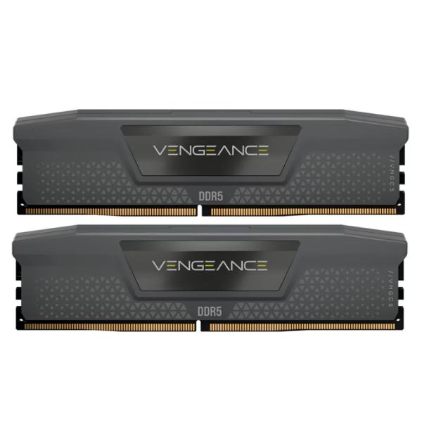 MEMORIA RAM PC 32GB CORSAIR VENGEANCE CMK32GX5M2B5200Z40 DDR5 5200 MHZ CL40 1.25 V GRIS DIMM 288 PINES NEGRO
