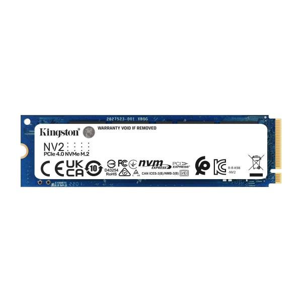HD INTERNO SOLIDO 250GB KINGSTON NV2 M.2 2280 PCIe GEN4 X4 NVME 3000MB/S / 1300MB/S SNV2S/250G