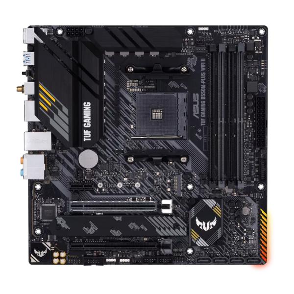 TARJETA MADRE ASUS TUF GAMING B550M-PLUS WIFI II AM4 M-ATX DDR4 NEGRO