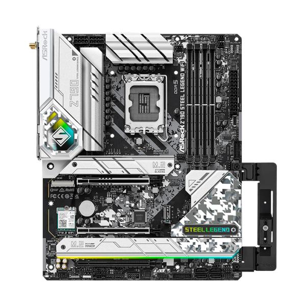 TARJETA MADRE ASROCK Z790 STEEL LEGEND WIFI LGA1700 ATX DDR5 Z790SLWIFI NEGRO / BLANCO
