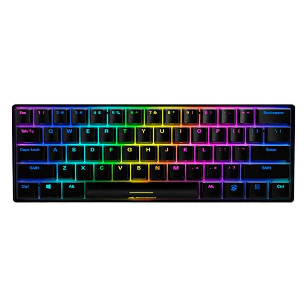 TECLADO GAMING RGB SHARKOON SKILLER SGK50 S4 TKL MEC&Aacute;NICO AL&Aacute;MBRICO USB  ESPA&Ntilde;OL SWITCH ROJO 4044951033935 NEGRO