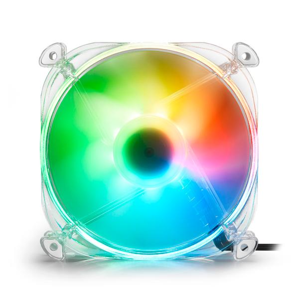ABANICO GAMING RGB SHARKOON SHARK DISC PWM 1X12CM 044951034314 BLANCO