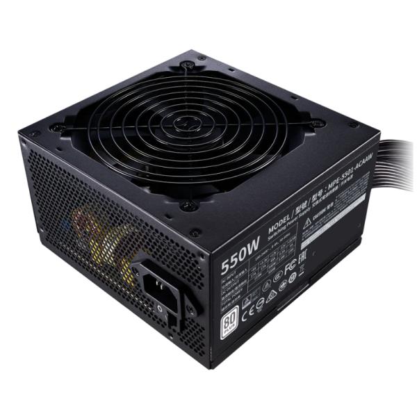 FUENTE DE PODER COOLER MASTER 550 WHITE 80 PLUS NO MODULAR ATX MPE-5501-ACAAW-US NEGRO / BLANCO