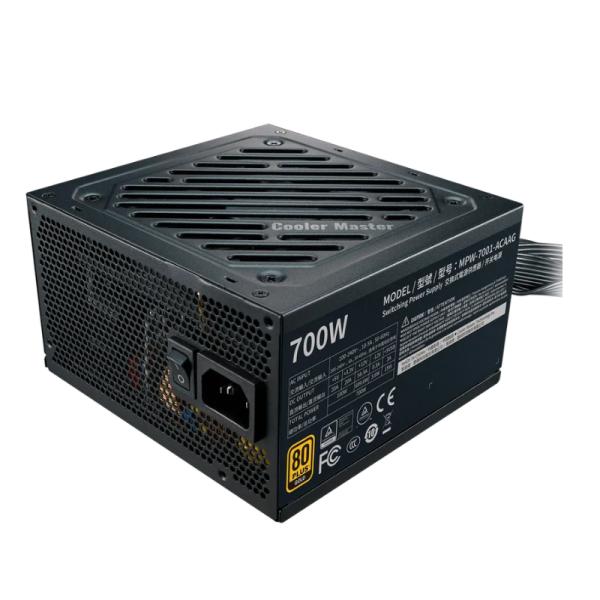 FUENTE DE PODER COOLER MASTER G700 GOLD 700W 80 PLUS NO MODULAR ATX MPW-7001-ACAAG-U2 NEGRO