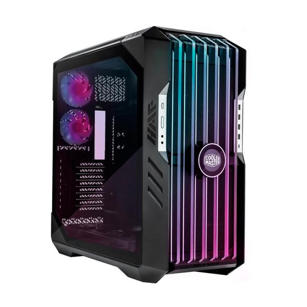CASE GAMING RGB COOLER MASTER HAF H700 EVO FULL TOWER VENTILADORES 2 DE 200MM Y 3 DE 120MM CON VIDRIO LATERAL Y MALLA FRONTAL H700E-IGNN-S00 NEGRO