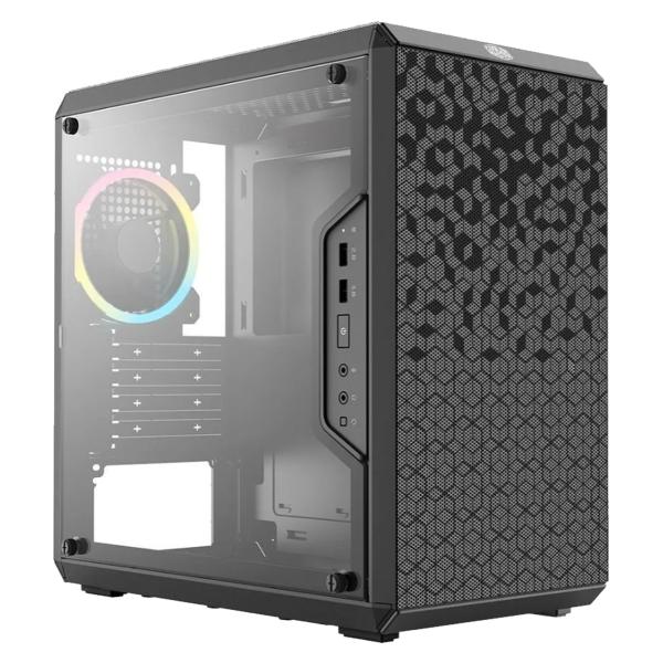 CASE COOLER MASTER MASTERBOX Q300L MINI TOWER VENTILADOR 1 DE 120MM CON PANEL LATERAL ACR&Iacute;LICO TRANSPARENTE MCB-Q300L-KANN-S01 NEGRO