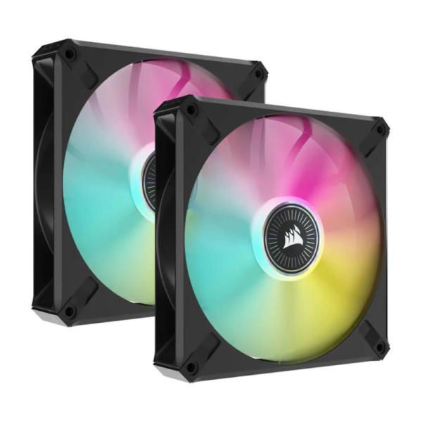 ABANICO CORSAIR ML140 RGB ELITE LED KIT 2 BLACK ELITE MAGNETIC LEVITATION 2X14CM CO-9050115-WW NEGRO