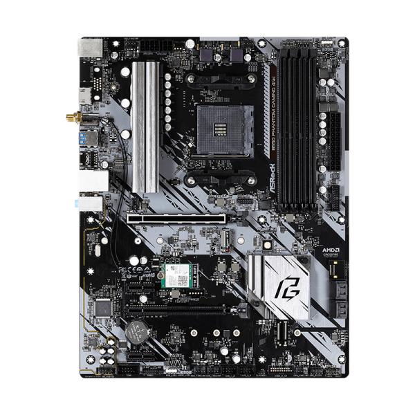 TARJETA MADRE ASROCK B550 PHANTOM GAMING 4/AC AM4 ATX DDR4 90-MXBCZ0-A0UAYZ NEGRO