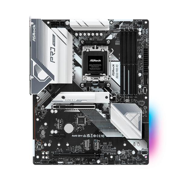 TARJETA MADRE ASROCK B650 PRO RS AM5 ATX DDR5 NEGRO / BLANCO