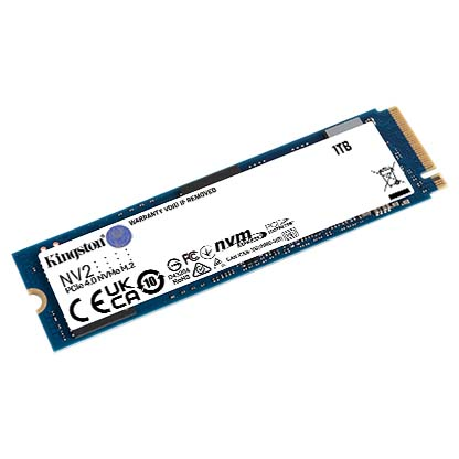 HD INTERNO SOLIDO 1TB KINGSTON NV2 M.2 2280 PCIE GEN4 X4 NVME 3500MB/S / 2100MB/S SNV2S/1000G