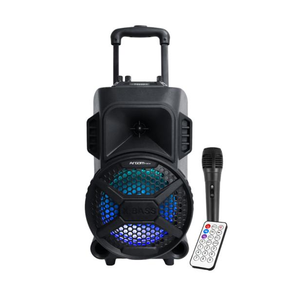 PARLANTE RGB ARGOM SOUNDBASH 78 BLUETOOTH 1 MICROFONO ARG-SP-4078BK NEGRO