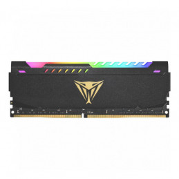 MEMORIA RAM PC 16GB PATRIOT PVSR416G320C8 V4S DDR4 3200 MHZ CL16 1.35 V VIPER STEEL RGB. DISIPADOR ALUMINIO. XMP 2.0 DIMM 288 PINES NEGRO
