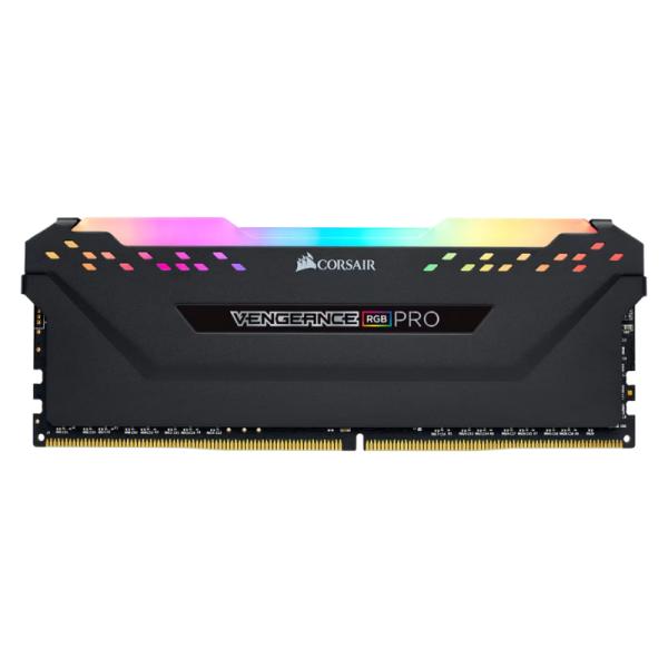 MEMORIA RAM PC 16GB CORSAIR CMW16GX4M1Z3600C18 DDR4 3600 MHZ CL18-1.35 V VENGEANCE RGB PRO. 10 LED. iCUE. XMP 2.0 DIMM 288 PINES NEGRO