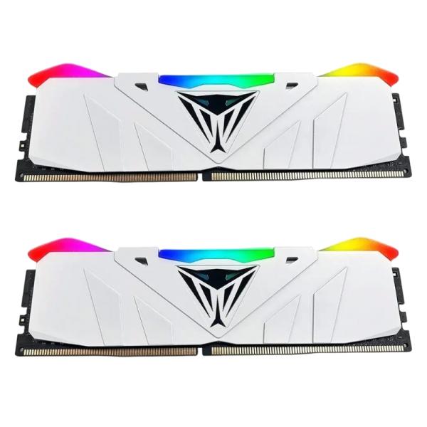 MEMORIA RAM PC  16GB PATRIOT PVR416G413C9KW V DDR4 4133 MHZ CL19 1.4 V VIPER RGB WHITE. DUAL KIT. XMP 2.0 DIMM 288 PINES BLANCO