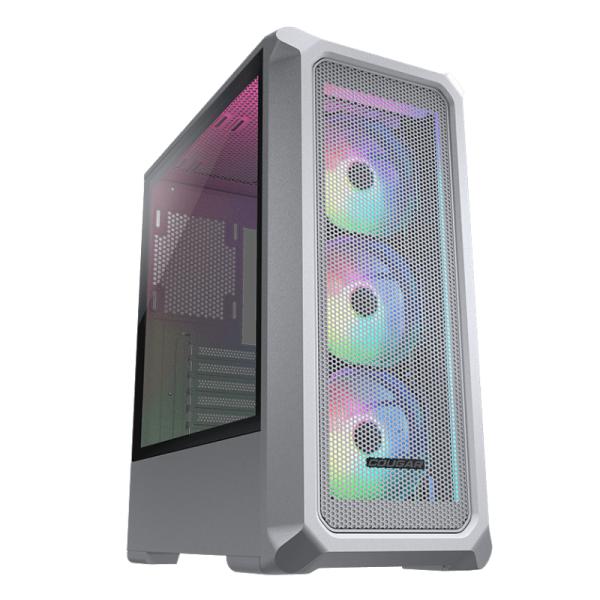 CASE GAMING RGB COUGAR ANCHOR 2 MESH MID TOWER VENTILADORES 3 DE 120MM CON VIDRIO LATERAL Y MALLA FRONTAL 385CC50.0002 BLANCO