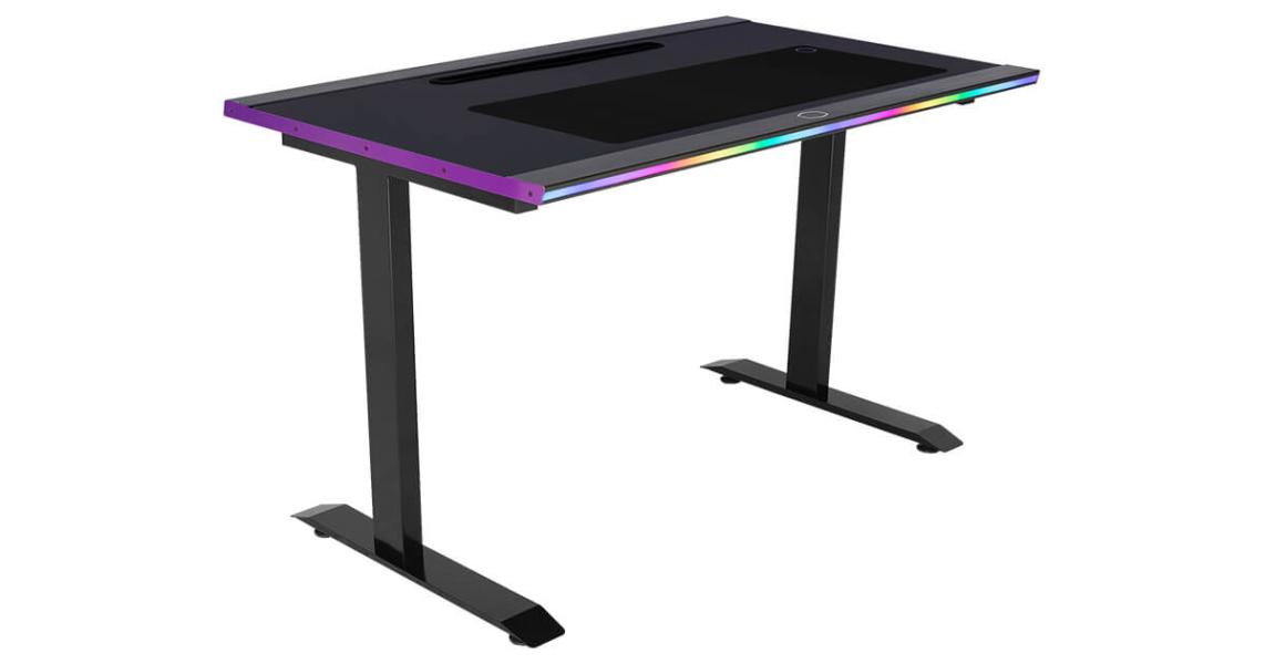 ESCRITORIO PARA COMPUTADORA GAMING  COOLER MASTER GD120 BLACK + PURPLE   A1 CMI-GD120-PRA1