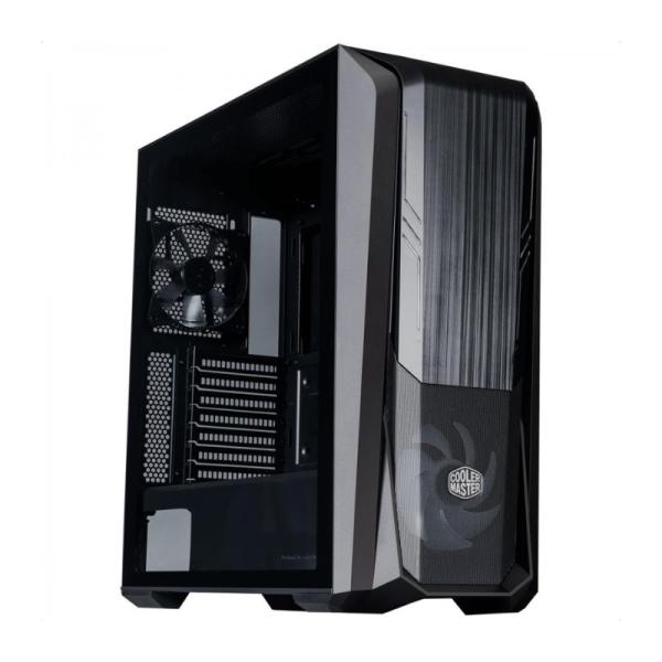 CASE GAMING RGB COOLER MASTER H500M MID TOWER VENTILADORES 2 DE 200MM Y 1 DE 140MM CON VIDRIO LATERAL Y MALLA FRONTAL MB500-KGNN-S00 NEGRO