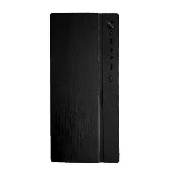 CASE CM05KTRA002C MINI TOWER SIN VENTILACIÓN INCLUIDA CON PANEL LATERAL Y CON FUENTE DE PODER 600W NEGRO