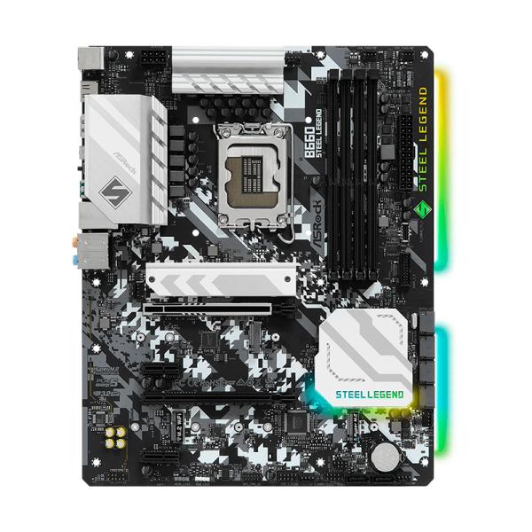 TARJETA MADRE ASROCK B660 STEEL LEGEND LGA1700 ATX-DDR4 90-MXBH20-A0UAYZ NEGRO / BLANCO