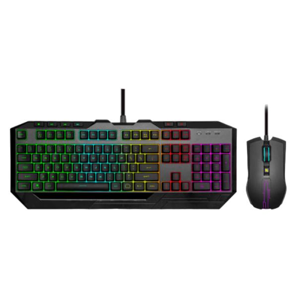 TECLADO Y MOUSE GAMING RGB COOLER MASTER DEVASTATOR 3 MEC&Aacute;NICO AL&Aacute;MBRICO USB SGB-3000-KKMF4-LS NEGRO