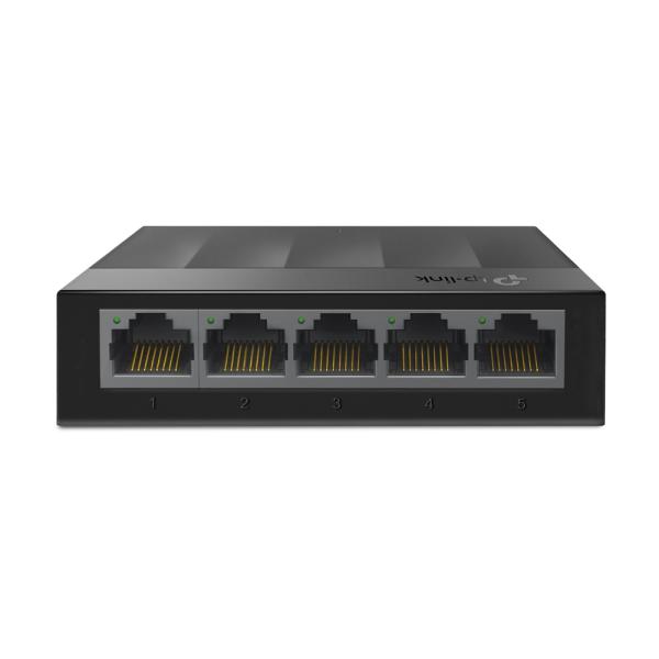 SWITCH TP LINK LS1005G 5 PUERTOS GIGABIT 10/100/1000 MBPS NO ADMINISTRABLE NEGRO