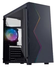 CASE ND-530 E010-157 BLACK USB 2.0*2 + HD AUDIO