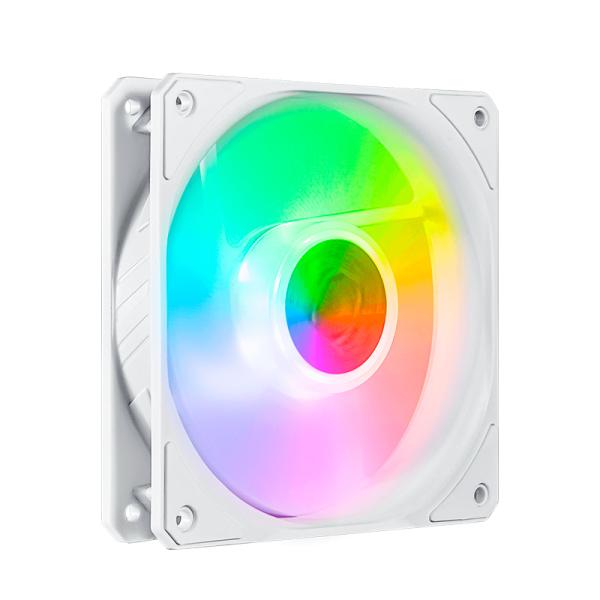 ABANICO COOLER MASTER SICKLEFLOW 120 ARGB 3 IN 1 WHITE EDITION 1X12CM MFX-B2DW-18NPA-R1 BLANCO