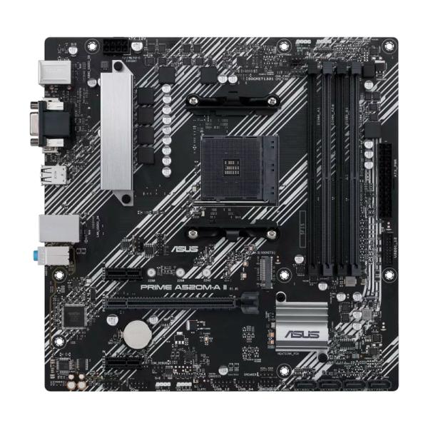 TARJETA MADRE ASUS PRIME A520M-A II AM4 MICRO-ATX DDR4 90MB17H0-M0EAYC NEGRO