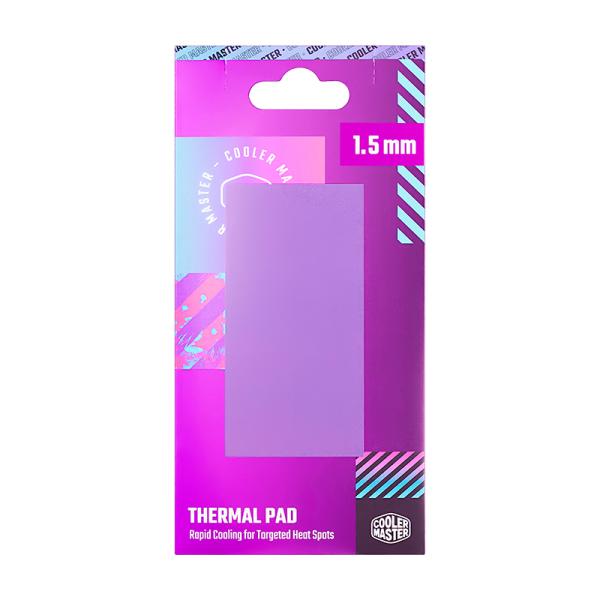 PARCHE T&Eacute;RMICO COOLER MASTER TPX NOPP 13.3W/M K 1.5MM GPU/CPU 95X45MM TPX-NOPP-9015-R1 MORADO