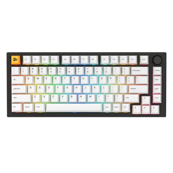 TECLADO GAMING RGB GLORIOUS GMMK PRO TKL MEC&Aacute;NICO AL&Aacute;MBRICO INGL&Eacute;S GLO-GMMK-P75-FOX-B NEGRO