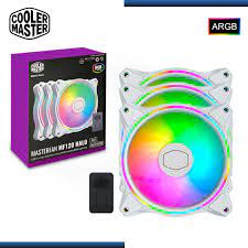 ABANICO RGB COOLER MASTER MASTERFAN MF120 HALO 3 IN 1 WHITE 3X12CM MFL-B2DW-183PA-R1 BLANCO