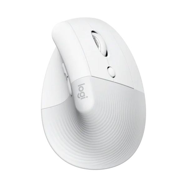 MOUSE LOGITECH LIFT VERTICAL ERGONOMIC INALÁMBRICO BLUETOOTH + RECEPTOR 4000 DPI 910-006469 BLANCO / GRIS
