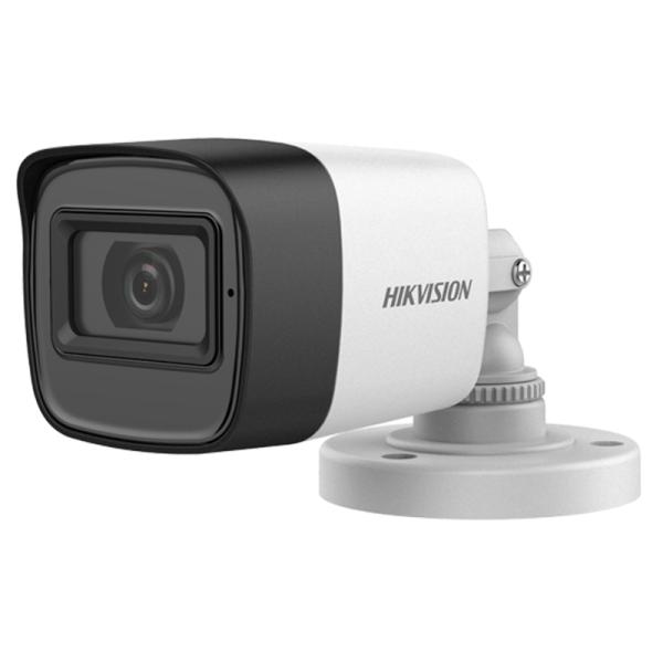 CAMARA MINI BULLET HIKVISION  DS-2CE16H0T-ITFS(2.8MM) 5 MP SMART IR EXIR ALCANCE IR HASTA 30 M IP67 300511760 BLANCO