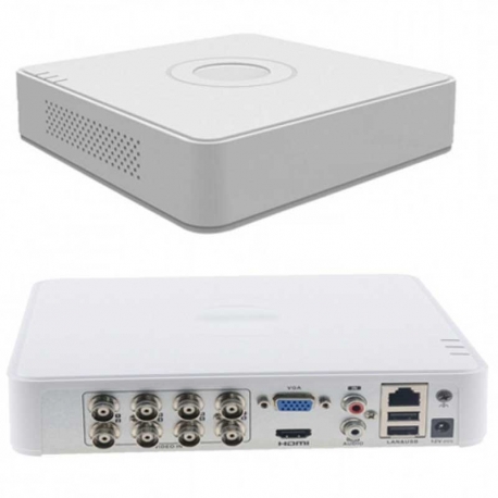 GRABADORA DVR PARA CAMARAS DE VIGILANCIA HIKVISION 8-CH ANALOG.4-CH IP. 4MP LITE/1080P/720P. 1 SATA INTERFACE. H.265 PRO+ DS-7108HQHI-K1 300226918