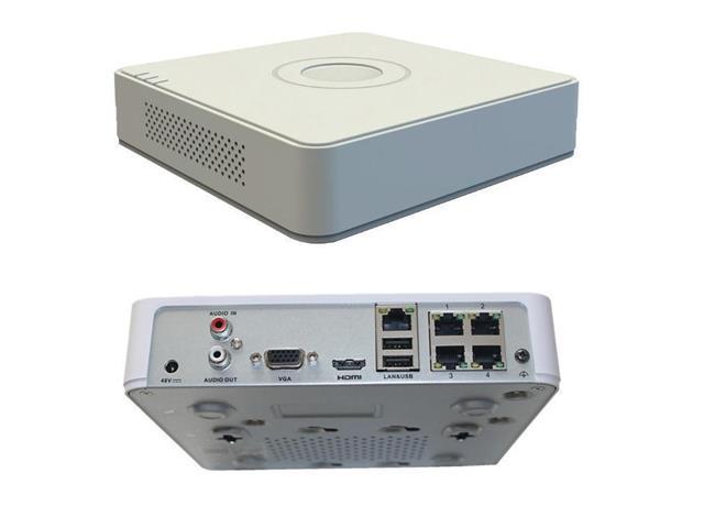 GRABADORA NVR HIKVISION DS-7104NI-Q1/4P 4 CANALES IP HASTA 6 MP / FULL HD 1 SATA HASTA 6 TB H.265+ POE BLANCO