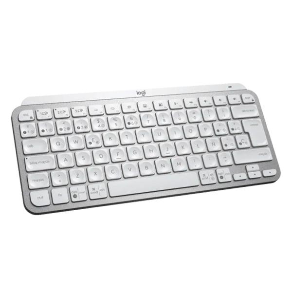 TECLADO LOGITECH MX KEYS MINI MEMBRANA INALÁMBRICO BLUETOOTH ESPAÑOL 920-010477 BLANCO