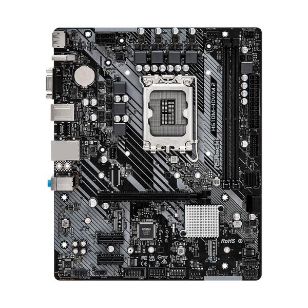 TARJETA MADRE ASROCK H610M-HDV/M.2 LGA1700 MICROATX DDR4 90-MXBH60-A0UAYZ NEGRO / BLANCO