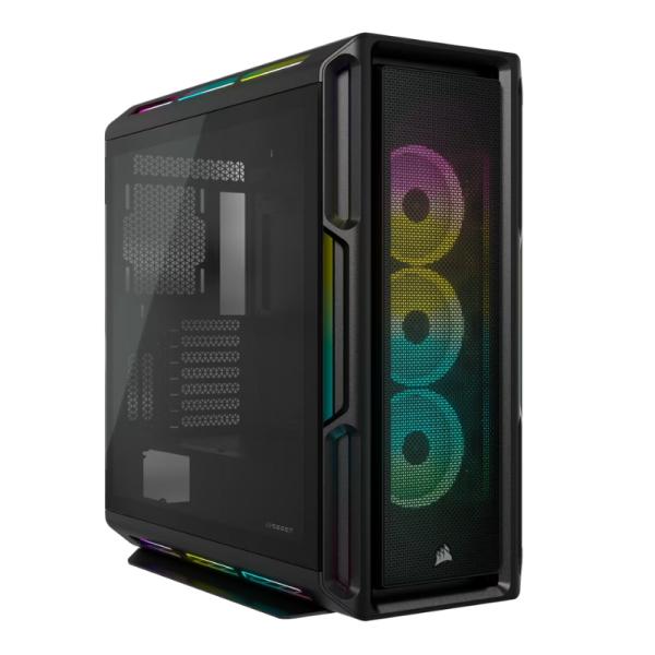CASE GAMING RGB CORSAIR iCUE 5000T MID TOWER VENTILADORES 3 DE 120MM CON VIDRIO LATERAL Y MALLA FRONTAL CC-9011230-WW NEGRO