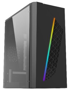 CASE GAMING  CM17W2RA001C MINI TOWER SIN VENTILACI&Oacute;N INCLUIDA CON PANEL LATERAL ACR&Iacute;LICO NEGRO