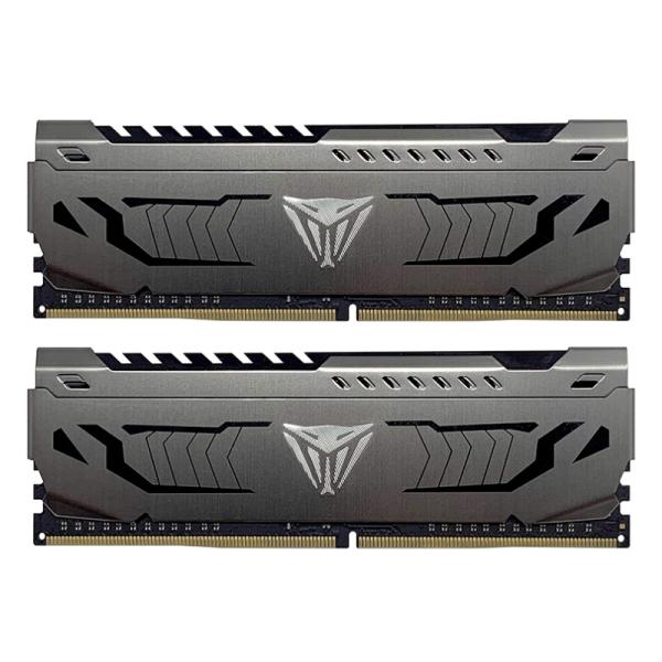 MEMORIA RAM PC 8GB (2×4GB) PATRIOT VIPER 4 STEEL DDR4 3200MHz CL16 1.35V PVS48G320C6K V4S GRIS