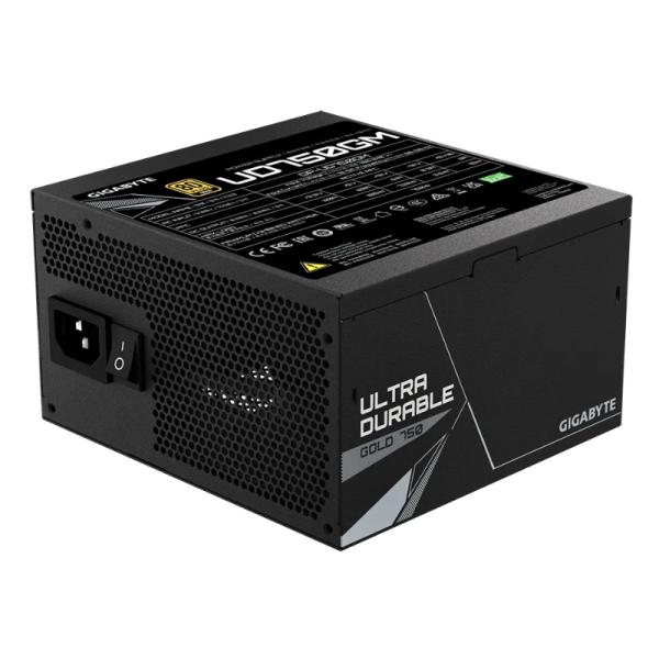 FUENTE DE PODER GIGABYTE UD750GM 750W 80 PLUS GOLD FULL MODULAR ATX NEGRO