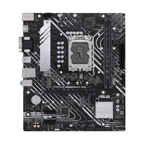 TARJETA MADRE ASUS PRIME B660M-K D4 LGA1700 M-ATX DDR4 NEGRO / BLANCO