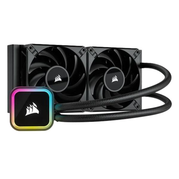 ENFRIAMIENTO LIQUIDO RGB CORSAIR ICUE H100I RGB ELITE AIO 240MM CW-9060058-WW NEGRO