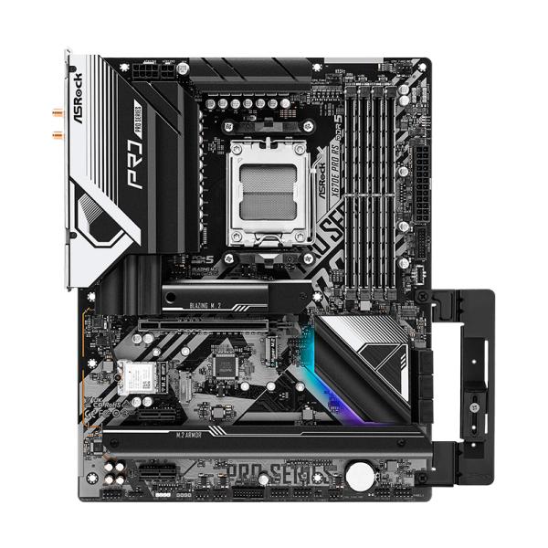 TARJETA MADRE ASROCK X670E PRO RS AM5 ATX DDR5 X670EPROP RS NEGRO/BLANCO